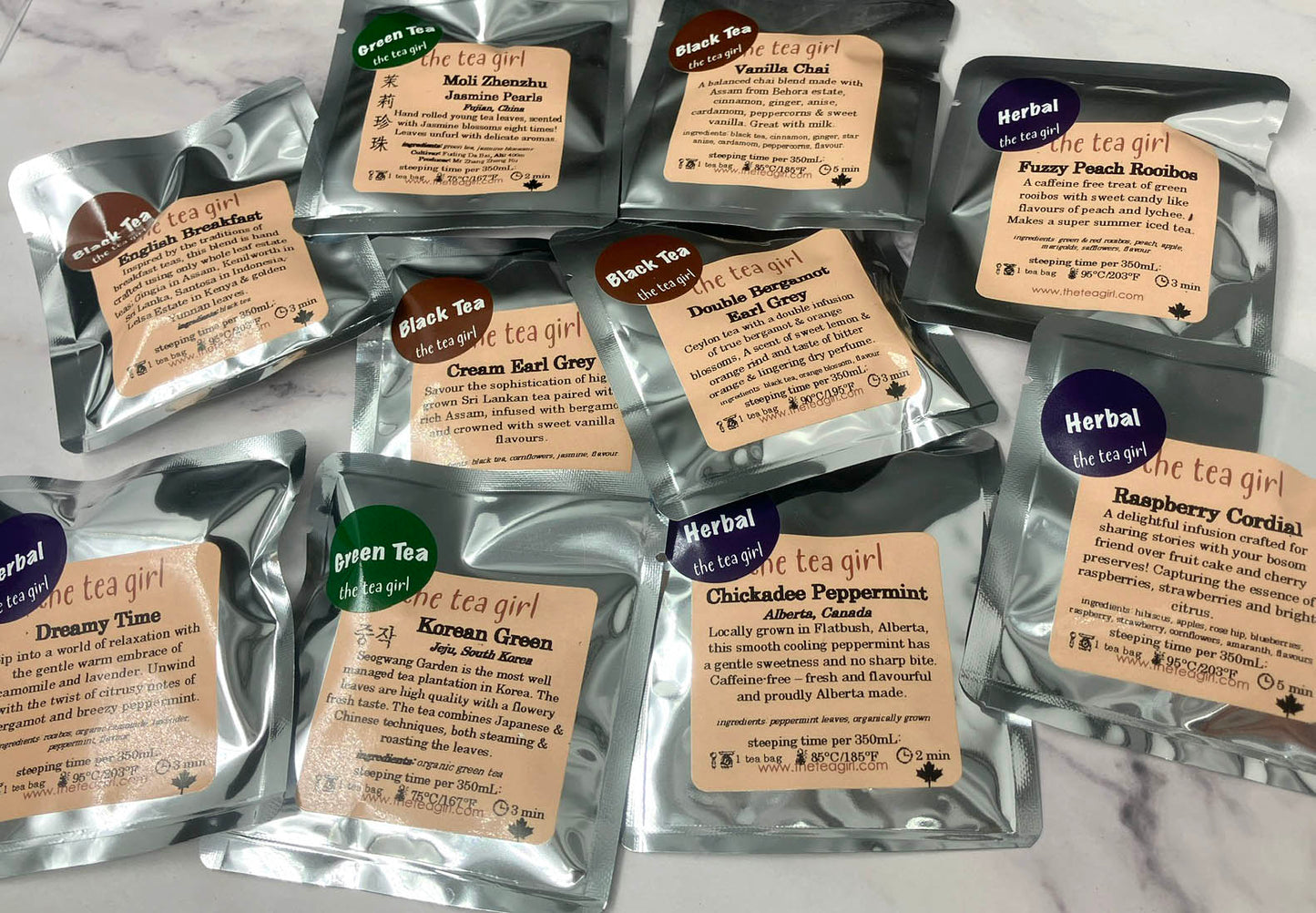 Pyramid Tea Bag Samples - Bulk Purchase