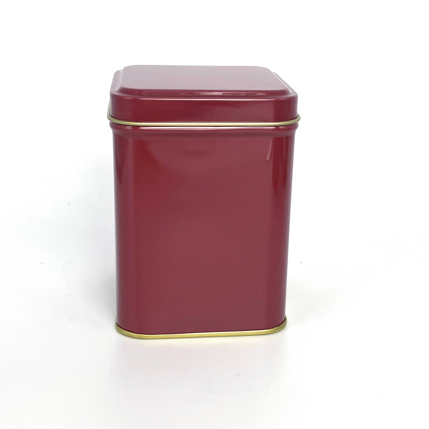 Square 400mL Burgundy Tin