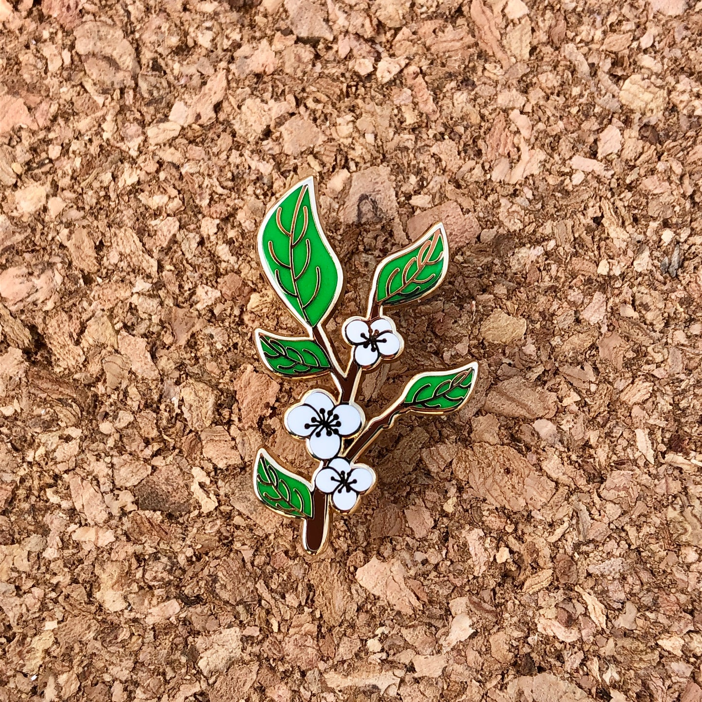 Camellia sinensis Enamel Pin