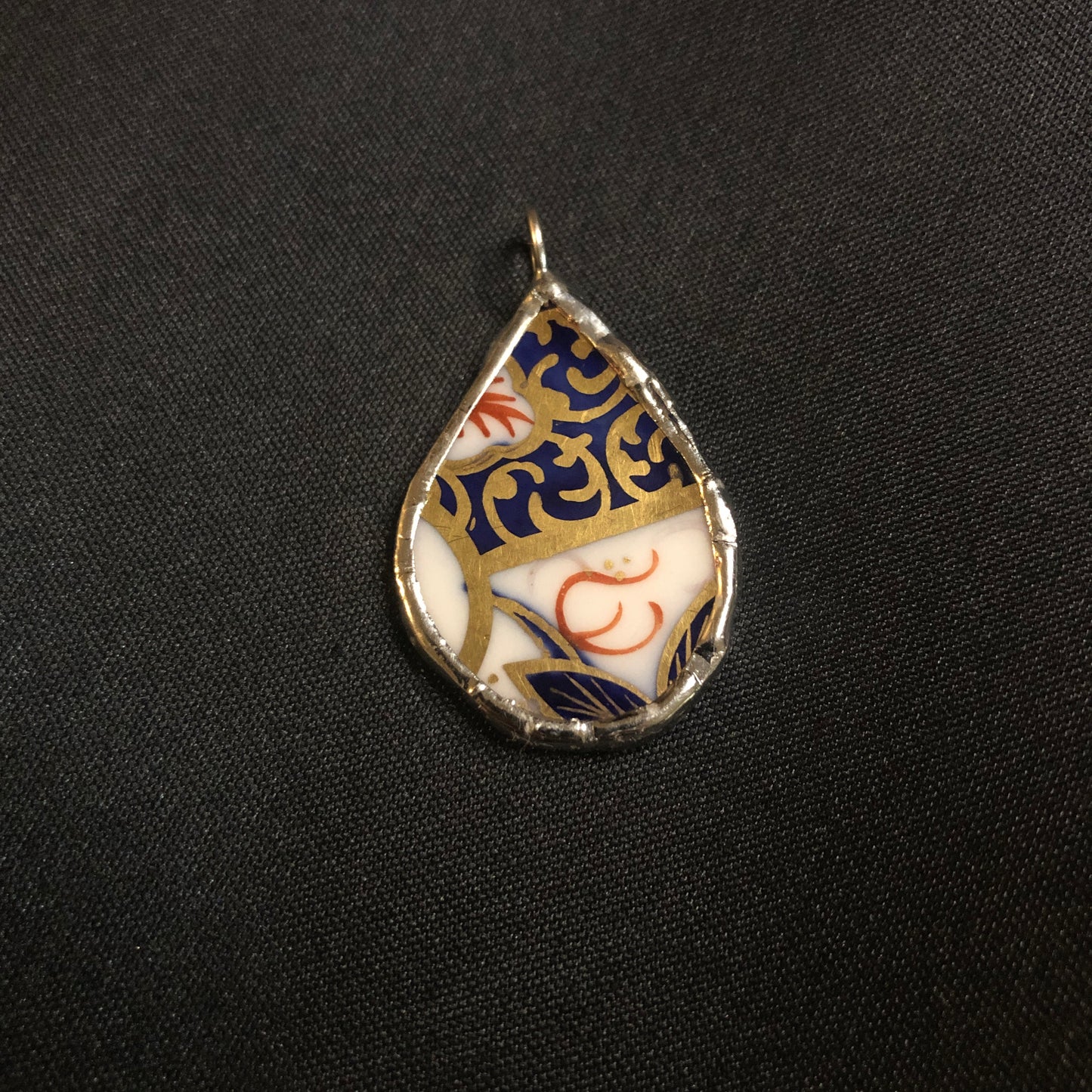 Imari small tear drop pendant