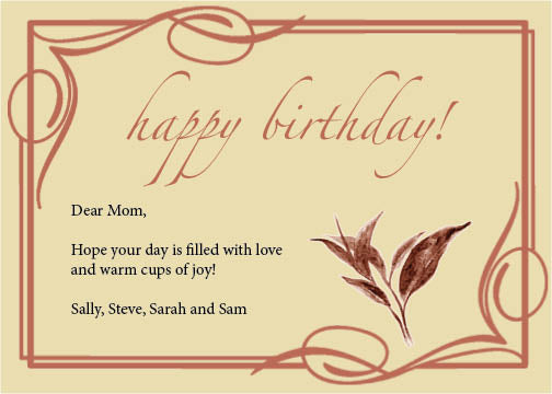 Personalized note - Advent Calendar Only