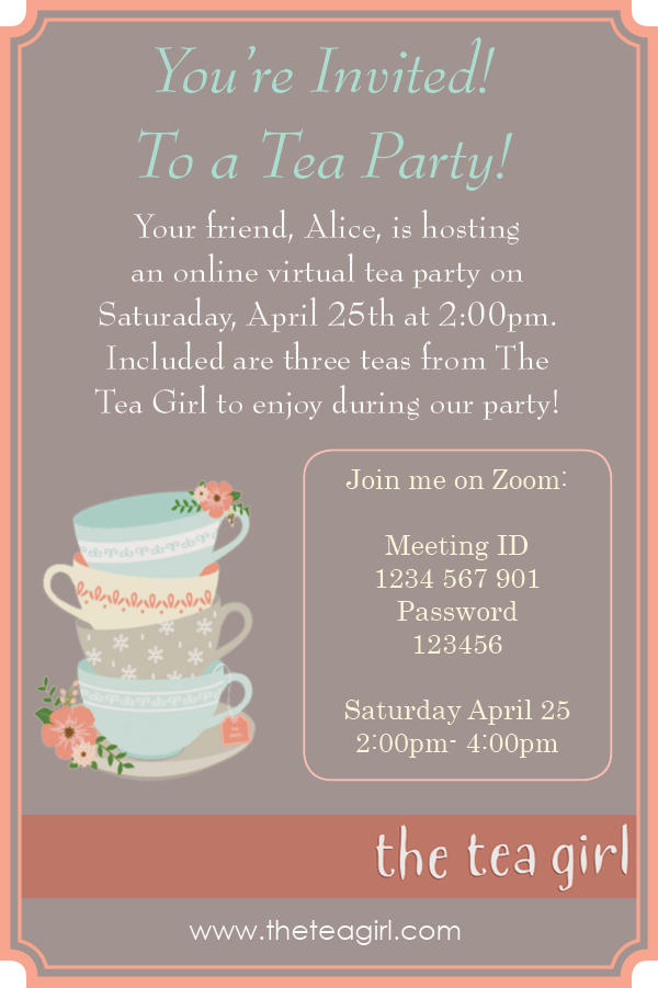 Virtual Tea Party