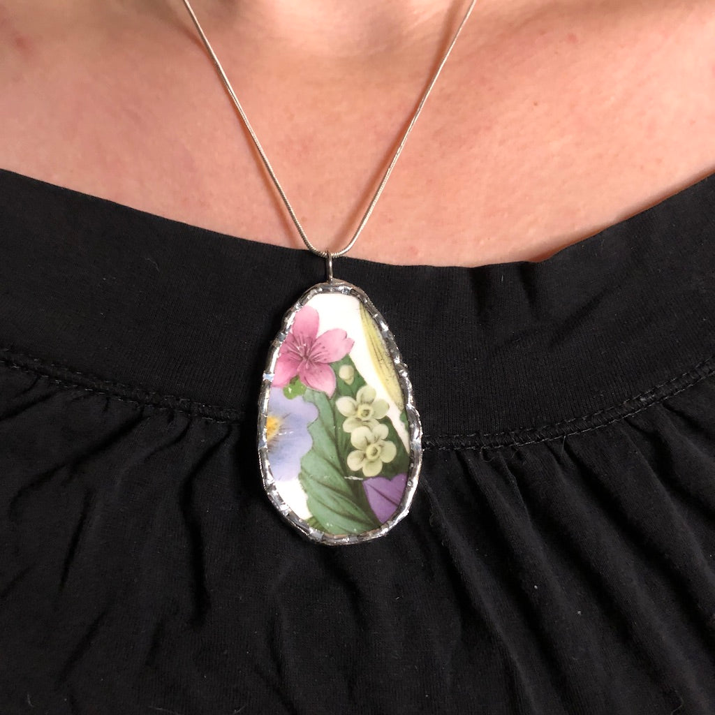 Duchess Floral Drop Pendant