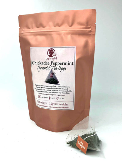 Chickadee Peppermint Pyramid Tea Bags
