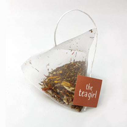 Fuzzy Peach Rooibos Pyramid Tea Bags