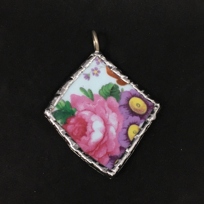 Paragon Spring Flowers square pendant