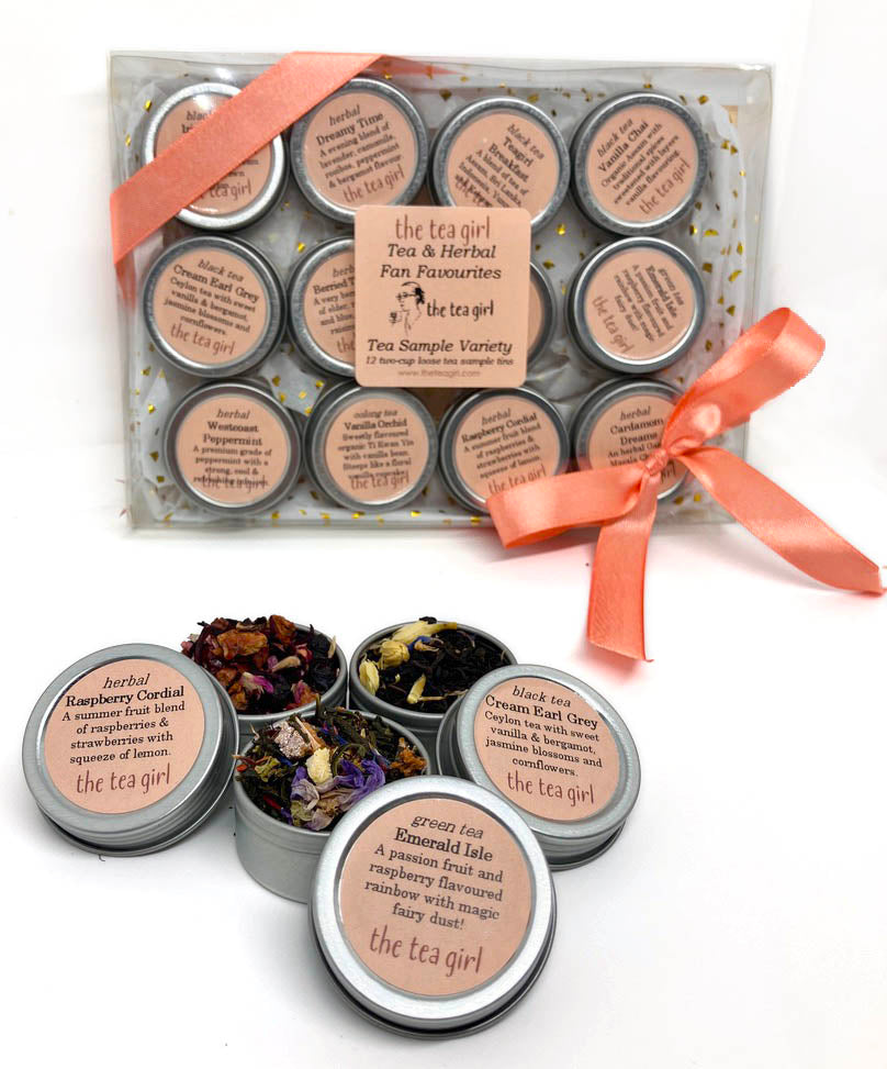 Tea Sample Tins - 12 Pack Variety – The Tea Girl