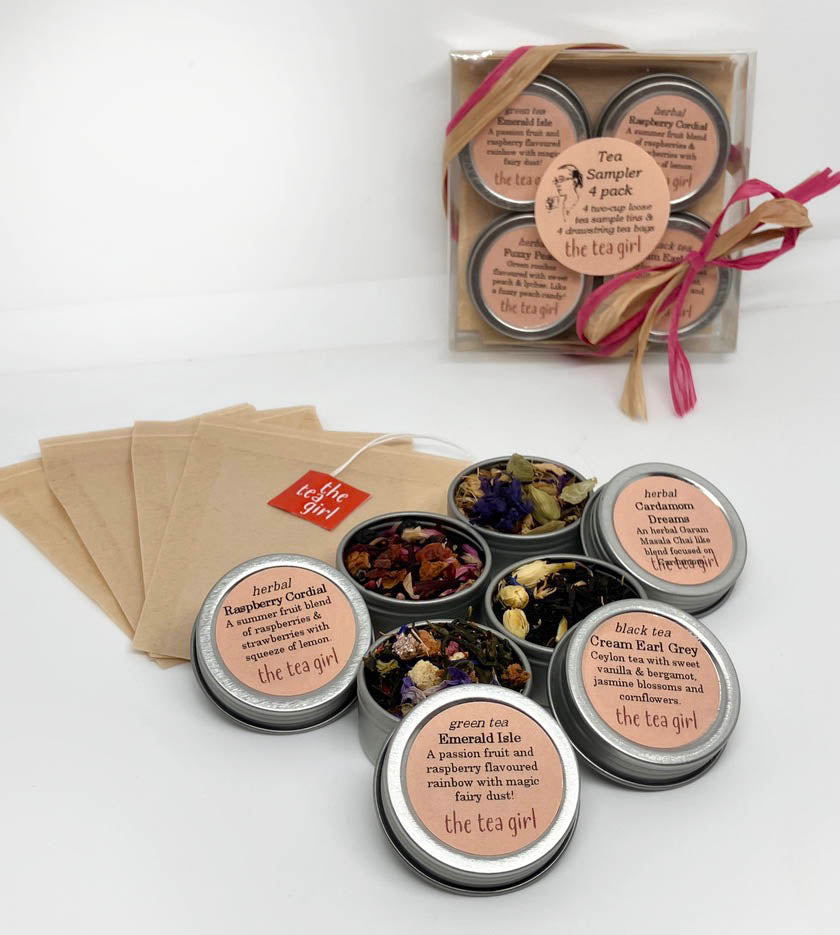 Tea Sample Tins - 4 pack (customizable) – The Tea Girl
